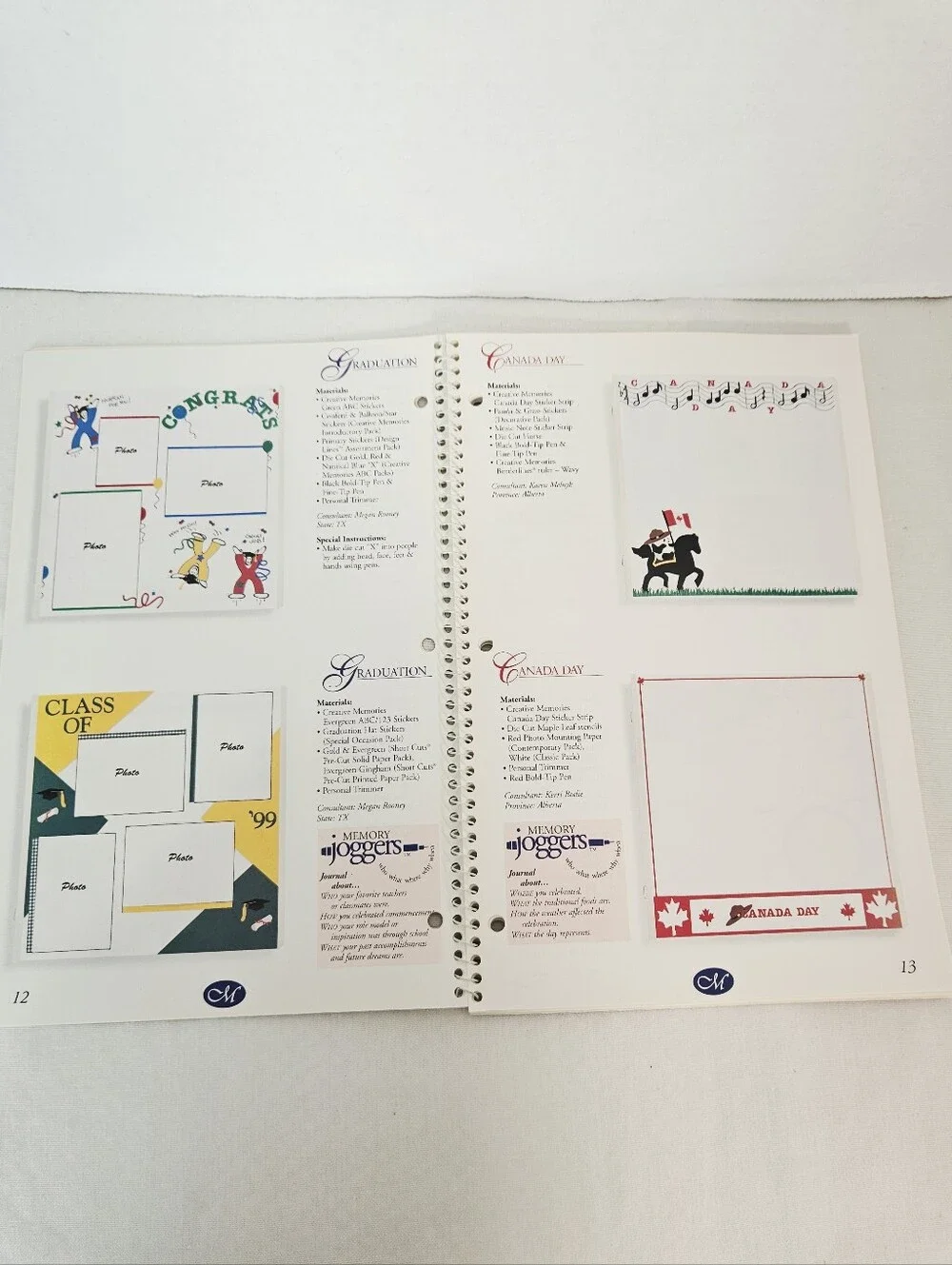 Creative Memories Scrapbook Page Design & Layout Ideas Volume V Book 1999